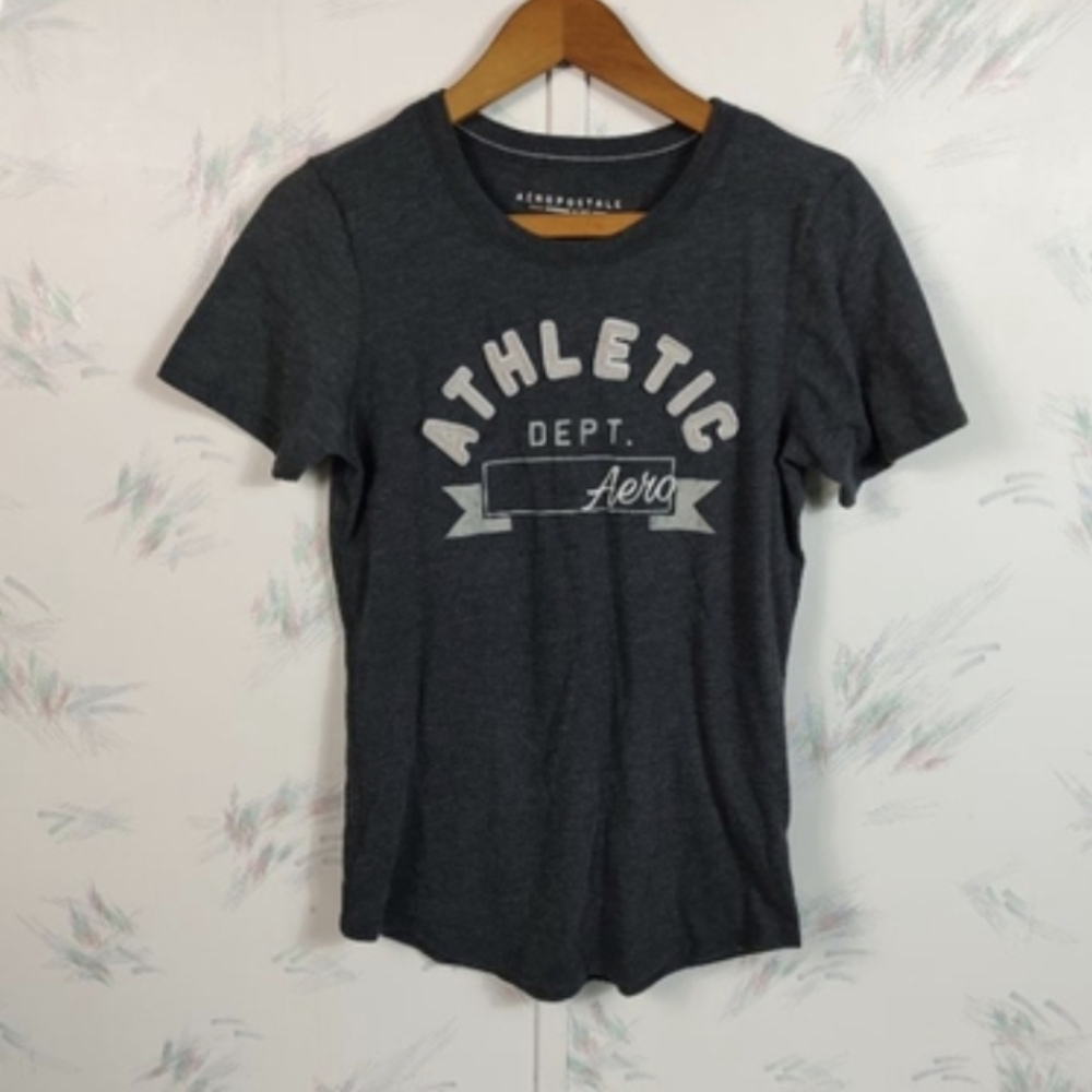 Aeropostale Y2K Gray Short Sleeve Tee